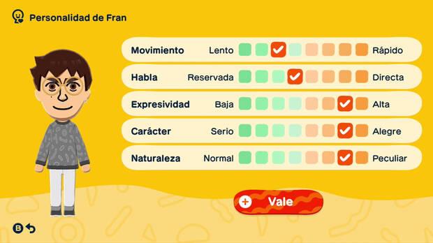 Es sorprendente cu�n profunda es la personalidad de los Mii partiendo de variables tan aparantemente sencillas.