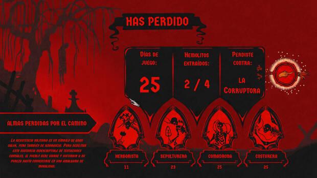 Además de tres niveles de dificultad para cada combate, está el reto de superarlos en el menor número de días posible.