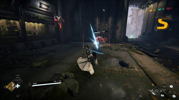 El marcador de combo sube f�cilmente de D a SSS al usar habilidades variadas.