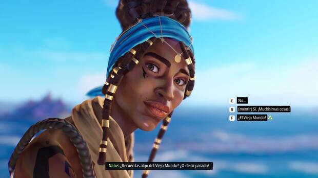 En muchos di�logos nos indican la respuesta que escogi� la persona a la que seguimos.