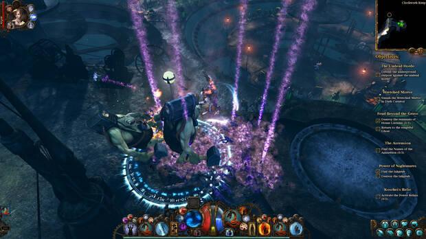 El combate en ‘The Incredible Adventures of Van Helsing III’ puede llegar a ser algo tedioso una vez controlamos las mecánicas de cada clase, pero nunca deja de ser divertido.