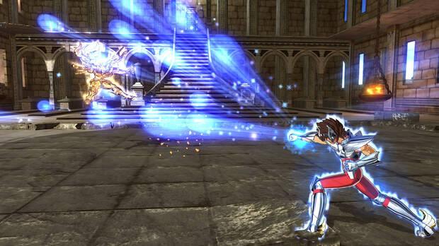 Los movimientos clásicos de Seiya no pueden faltar, aunque ahora se verán mejor que nunca gracias al mejorado apartado gráfico.