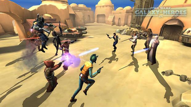 Las mezclas de héroes y villanos en ‘Galaxy of Heroes’ darán lugar a combinaciones, alianzas y grupos muy curiosos.