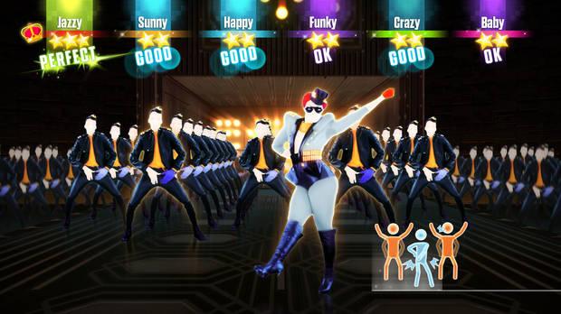 La mano de color del bailarín indica con cuál debes sujetar el Wiimote o el móvil, teniendo en cuenta que eres el reflejo del personaje.