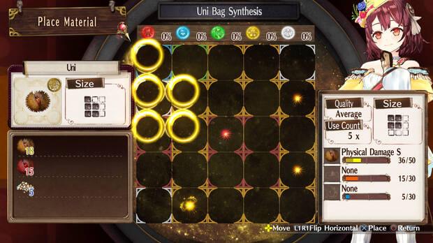 La síntesis tiene un minijuego para conseguir mejores resultados con la mezcla.