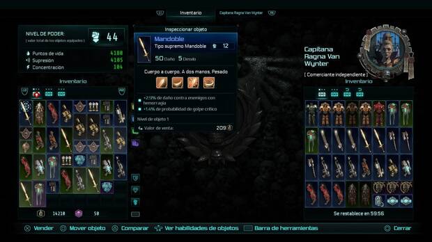 Al final todo se reduce a algo muy básico, más allá de las clases o nuestra forma de juego: se trata de acumular buenos objetos y armas.