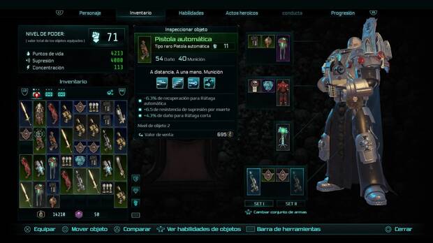 Si habéis jugado a algún ‘action RPG’ clásico, sabréis perfectamente lo que tenéis que hacer para equipar a vuestro héroe.