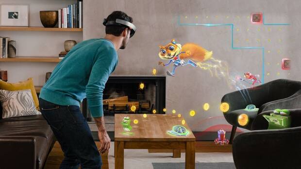 Y también tuvo este extraño proyecto para Hololens.