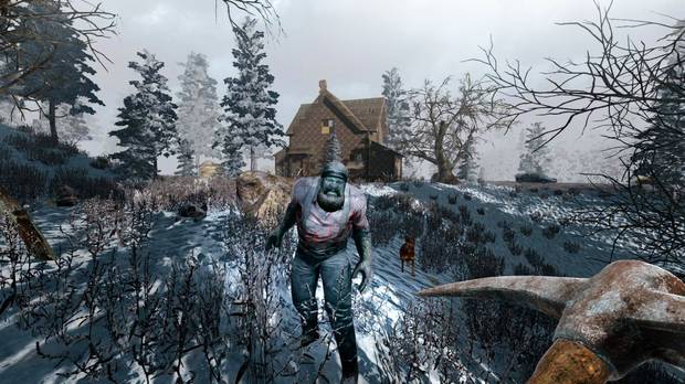 Técnicamente, ‘7 Days to Die’ es un juego feo, lleno de errores, modelados anodinos y texturas muy pobres.