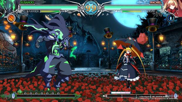 Susanoo se desbloquea superando el modo historia. Es lento pero sus golpes fuertes y secos pueden machacar a cualquier rival.