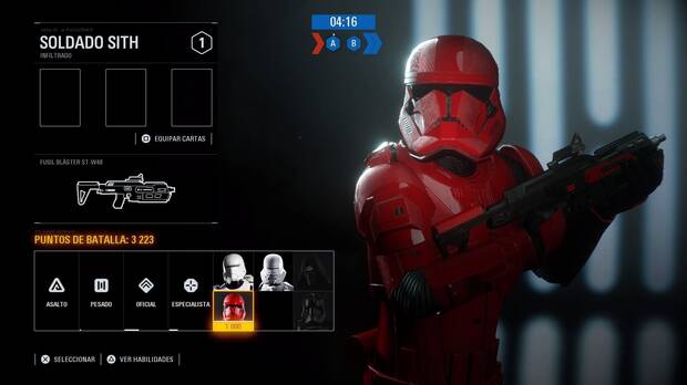 Los soldados Sith son realmente buenos: su bláster ST -W48 les permite disparar rápido y con un modo de fuego cargado muy destructivo.