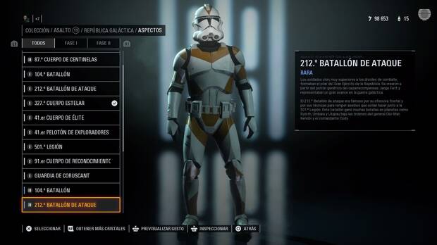 Gracias al relanzamiento tenemos todos los skins, incluyendo raros, legendarios y épicos, así como multitud de emotes o líneas de diálogo especiales.