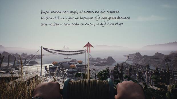 La manera en la que los textos están integrados en la imagen y la jugabilidad es espectacular.