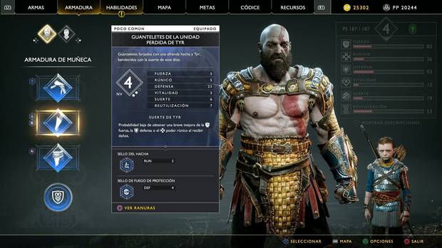 Los elementos RPG se han incrementado mucho en esta entrega, y podemos adquirir nuevas piezas de armadura, mejorarlas, y equipar runas, que podremos crear mediante un inevitable sistema de 'crafting', algo que tienen todos los juegos contemporáneos.