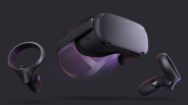 El Oculus Quest es totalmente independiente inalámbrico y ofrece reconocimiento espacial tanto de nuestra cabeza como de los mandos.