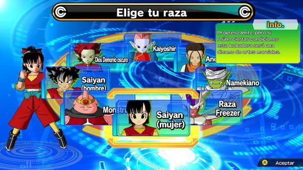 No existe un editor de personajes para nuestro protagonista, aunque podremos escoger la raza y el tipo de combate de su versión virtual. Dependiendo de esto último, tendremos un aspecto u otro.