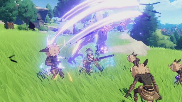 La influencia estética de 'Breath of the Wild' no se puede negar, aunque tiene sentido en este juego que también inspira en el anime.