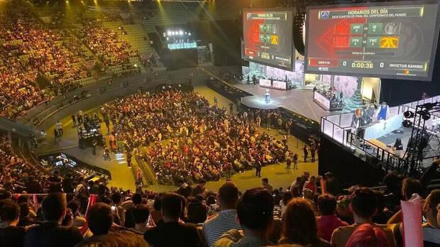 Imagen de las semifinales de los mundiales de LoL, celebradas en el Palacio de Vistalegre, en Madrid.