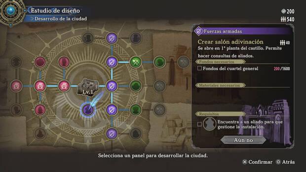 Los aliados ofrecen varias ventajas durante el combate, la exploración de mazmorras y, en algún caso, para gestionar el crecimiento de nuestra ciudad.