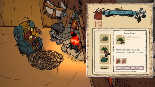 El crafteo es importante para mejorar nuestro desempeño, como en este caso caminando más rápido.