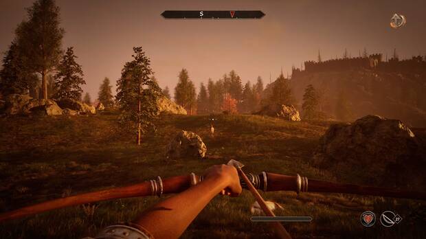 La sensación al usar las armas es satisfactoria, incluyendo el arco y su sistema de apuntado.