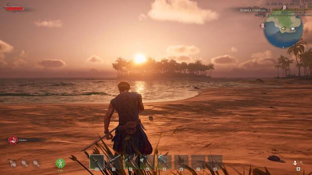 A pesar de que los escenarios se generan de forma procedural, nos dejan estampas bellas que recogen la esencia de la edad de oro de la piratería.