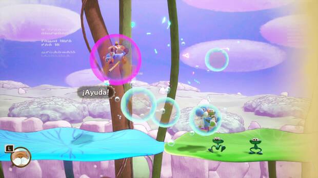 Una de las fases se basa en la generaci�n de burbujas para impulsarnos hacia arriba.