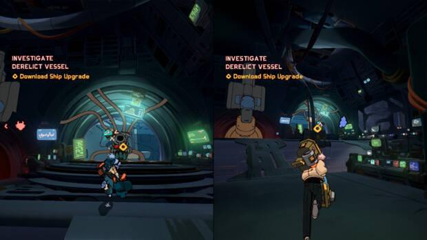 La nave ampliar� sus funcionalidades al progresar en la aventura.