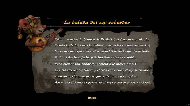 Por supuesto, como buenos bardos que somos podremos cantar diversas canciones que narran diferentes hechos históricos de este pequeño mundo.