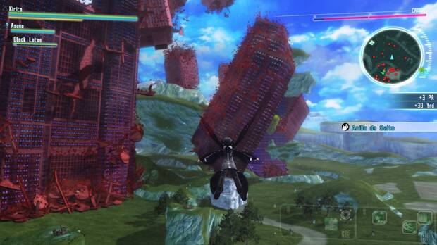Al igual que en Lost Song, podremos volar por los mapas. Sin embargo, la mayoría de personajes de Accel World no disponen de esta habilidad.
