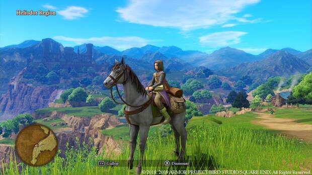 Así luce 'Dragon Quest XI' en su versión para Nintendo Switch.