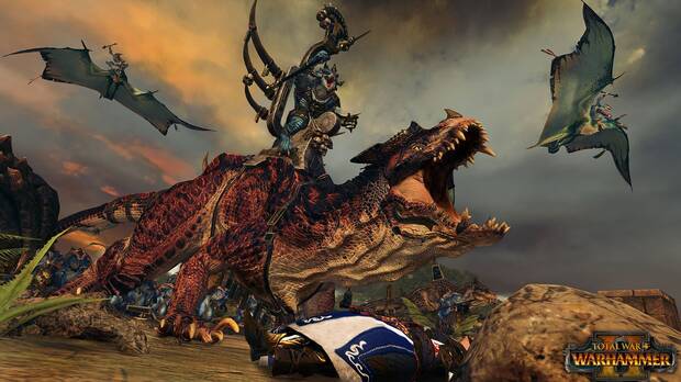 Los Hombres Lagarto y sus imponentes monturas es una de las novedades más espectaculares de Total War: Warhammer II.