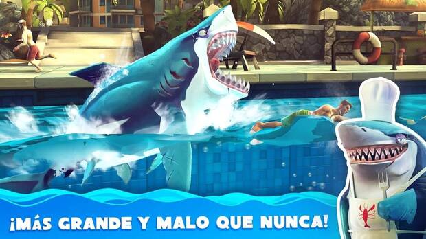 No nos ceñiremos únicamente a las playas o profundidades. Nuestros tiburones pueden realizar incursiones en hoteles y complejos hoteleros.