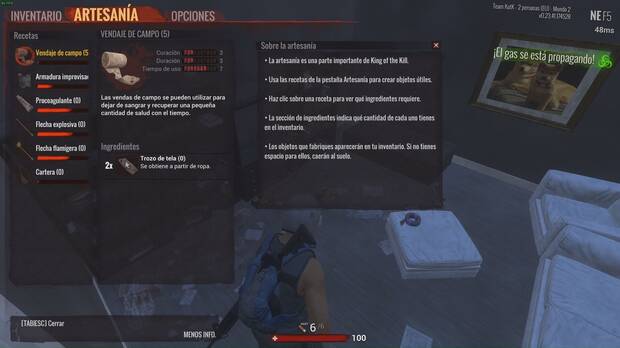 En el terreno de juego también hay diversos objetos que nos permitirán fabricar diversos objetos o munición tan útil como la flecha explosiva.