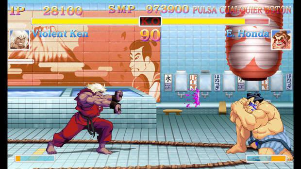 Podemos escoger entre 19 personajes, incluyendo los dos nuevos: Evil Ryu y Violent Ken.