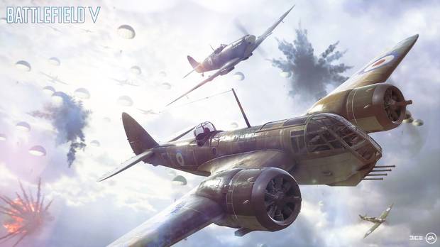 Como ya es costumbre y aunque estas imágenes no sean representativas, 'Battlefield V' será visualmente espectacular.