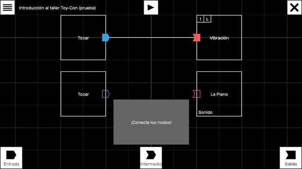 Crear un nuevo juego es tan fácil como unir una caja en la que hay un activador (como pulsar un botón o detectar algo) con otra en la que se produce un efecto (como emitir un sonido). Otra cosa es saber qué se quiere hacer, pero puede haber multitud de ca