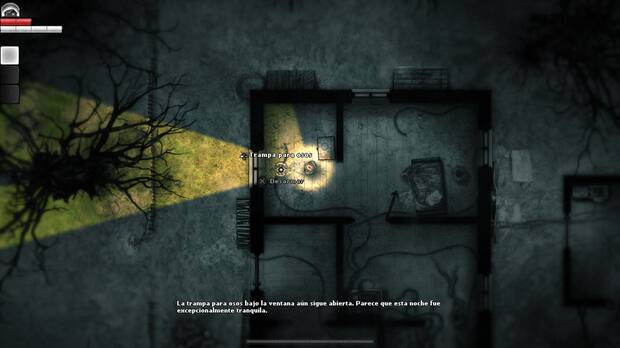 La estética y sobre todo el sonido hacen de este juego 2D terrorífico.