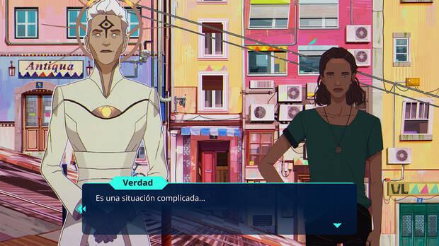 Los entornos son preciosos, mezclan 2D y 3D, y tienen algunos detalles animados que les da mucha vida.