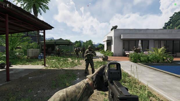 La interfaz es prácticamente idéntica a Escape from Tarkov aunque Gray Zone Warfare está a medio camino entre el famoso shooter de extracción y la