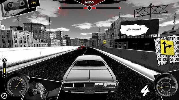 Carreras, persecuciones... Hay varios eventos que nos llevan a un minijuego de conduccin arcade que aporta el 'gameplay' en esta aventura.