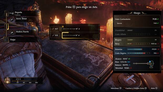 Cada decisin que tomemos en la pizarra en la que diseamos nuestras armas cuenta y afecta a sus propiedades y caractersticas.