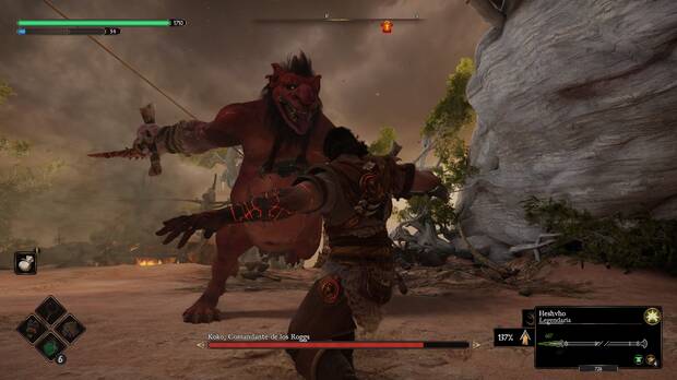 Existen tres niveles de dificultad. Nosotros hemos jugado en el ms alto y el nivel de reto ha sido similar al de un juego tipo souls, aunque no nos hemos atascado con ningn jefe y la mayora han cado en tres intentos a lo sumo.