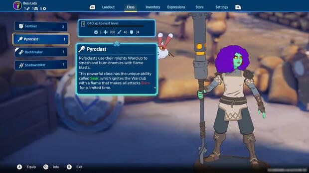 Cada clase presenta sus propias características y progresión; además son todas bastante interesantes de probar.