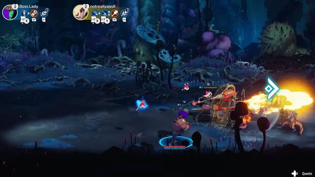 La posibilidad de jugar en cooperativo para hasta 4 jugadores tanto local como online es una de las mejores cosas de Towerborne.