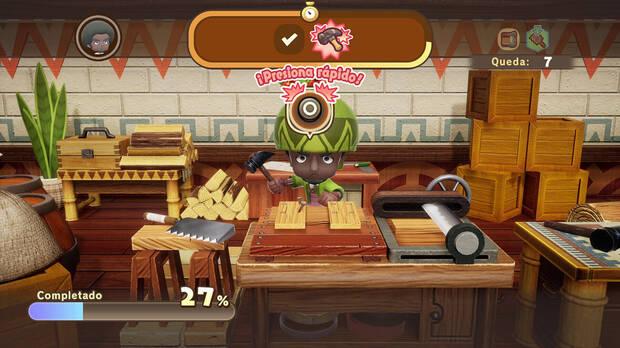 En los oficios de creación tendremos que superar este minijuegos unas cuantas veces.