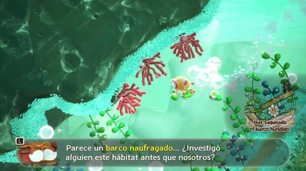 La variedad es acusada, con momentos en que nos moveremos por el fondo del mar.