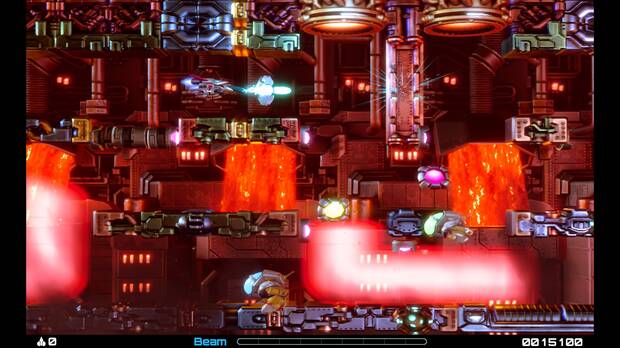 El laberinto de lava del cuarto nivel es uno de los momentos más frustrantes y exigentes del juego y con los gráficos 3D resulta incluso más difícil por lo recargada que queda la pantalla.
