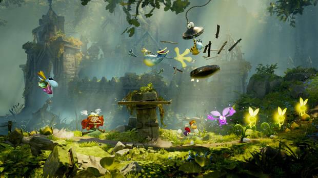 El dibujo de Rayman Legends da paso a escenarios tridimensionales repletos de detalles y con una iluminaci�n preciosa.