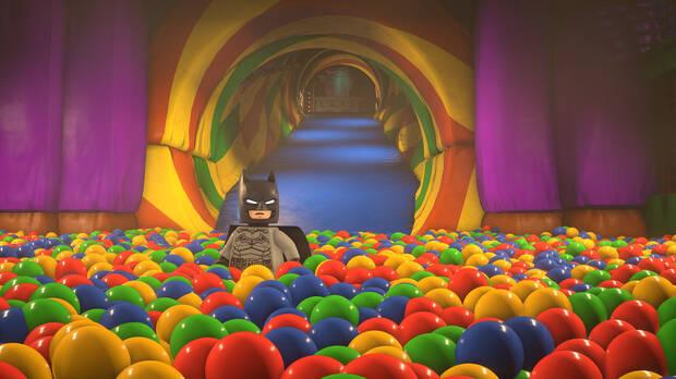 Que sea un juego de LEGO no conlleva que sea sencillo en lo t�cnico: la pelea en esta piscina de bolas fue bastante vistosa.